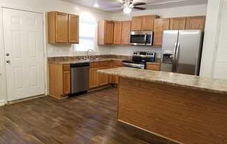 Unrenovated Townhome Kitchen in Hampstead Heath Luxury Homes in Hampton VA