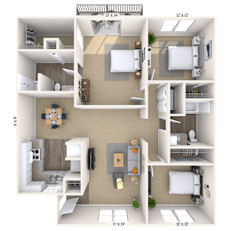 3 beds, 2 baths, 1,200 sqft, $1,805