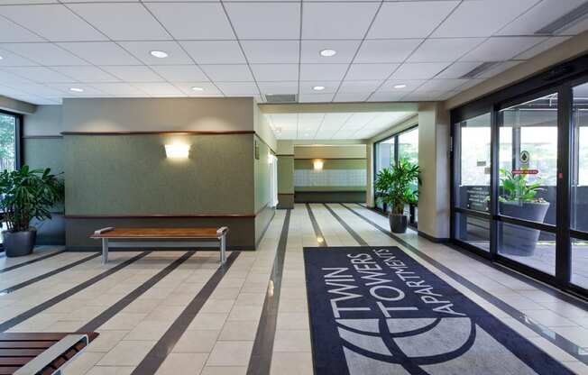 Lobby at Twin Towers, Chicago, Illinois