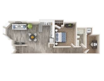 1 bed, 1 bath, $1,972