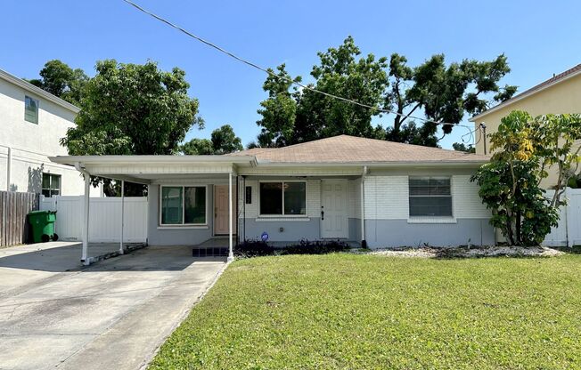 Charming South Tampa 3BR/1BA home with carport in Plant District