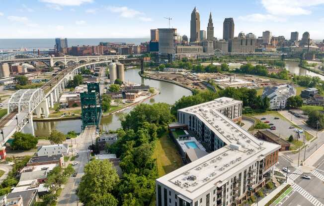 an aerial view of philadelphia and the schuylkill river