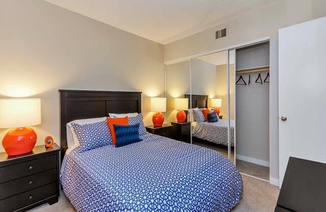 Bedroom at Olive East Apartments