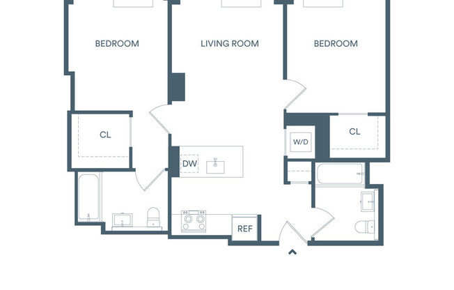 2 beds, 2 baths, $4,150, Unit 905N