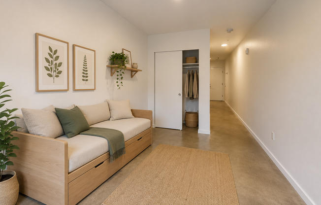 Studio, 1 bath, 341 sqft, $1,195, Unit 02