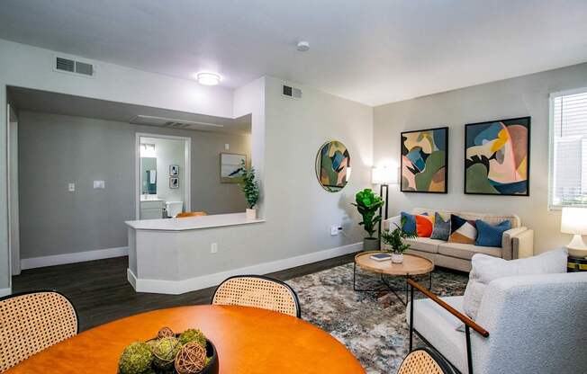 Modern Living Area at Octave Apartments, Nevada