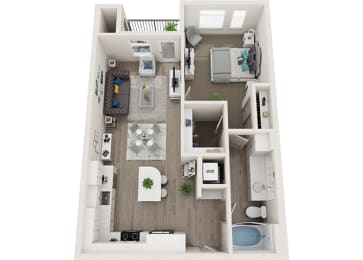 1 bed, 1 bath, 757 sqft, $1,633