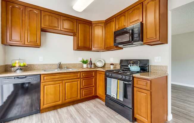 Modern Kitchens At Le Mar Apartments in Fullerton, CA.