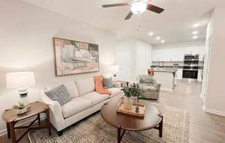 Pet-Friendly Luxury Apartments In Boiling Springs, SC - Grande At Geyser Falls - Model Unit with Luxury Vinyl Tile Flooring