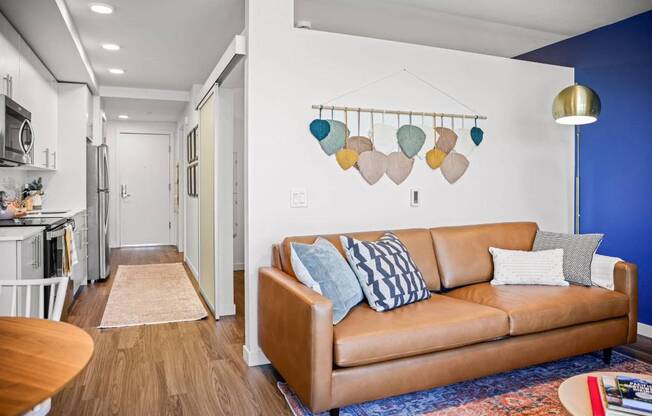 Living Area With Kitchen at Riverfront Everett, Everett, WA