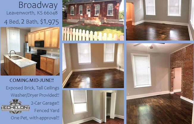 Coming in June!! Historic 4 Bed, 2 Bath House