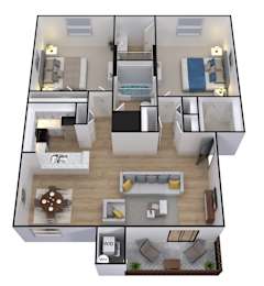 2 beds, 2 baths, 893 sqft, $2,925