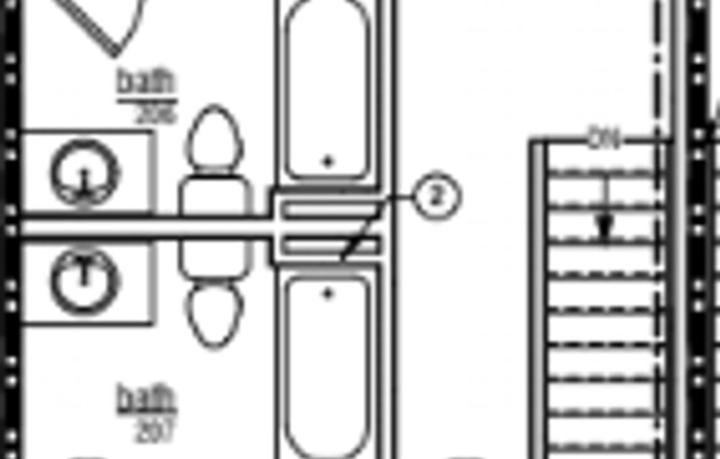 2 beds, 2.5 baths, 1,115 sqft, $1,530, Unit A104