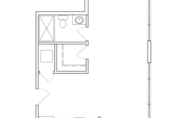 Studio, 1 bath, 400 sqft, $1,718, Unit 203