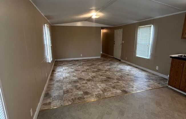 3-bedroom, 2-bath mobile home
