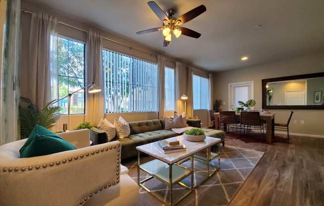 Living Room Interior at The Paramount by Picerne, Las Vegas