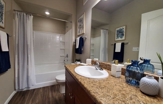 Designer Granite Countertops In All Bathrooms at The Paramount by Picerne, Las Vegas, Nevada