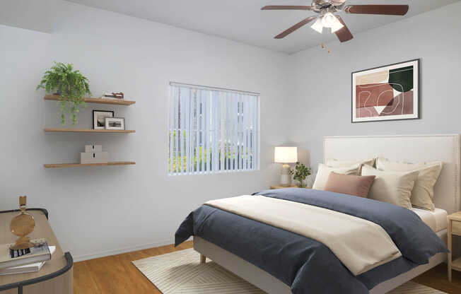Bedroom with Hard Surface Flooring