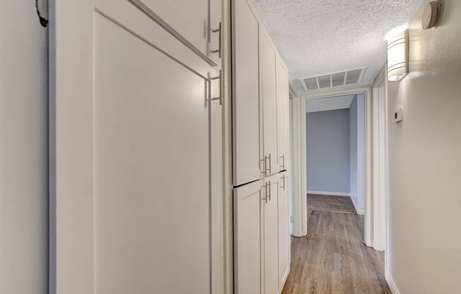 hallway storage at Summerlin Meadows, Las Vegas, Nevada