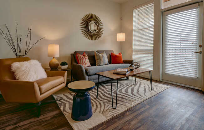 Living Room with Hard Surface Flooring