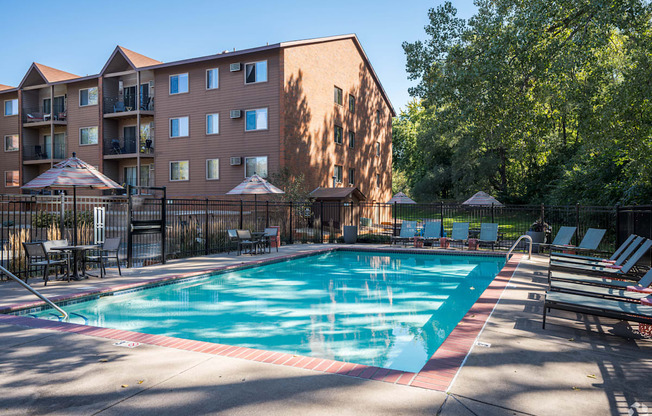 the swimming pool at our hotel