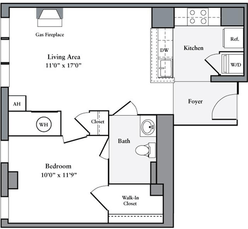 1 bed, 1 bath, 610 sqft, $2,523, Unit 306