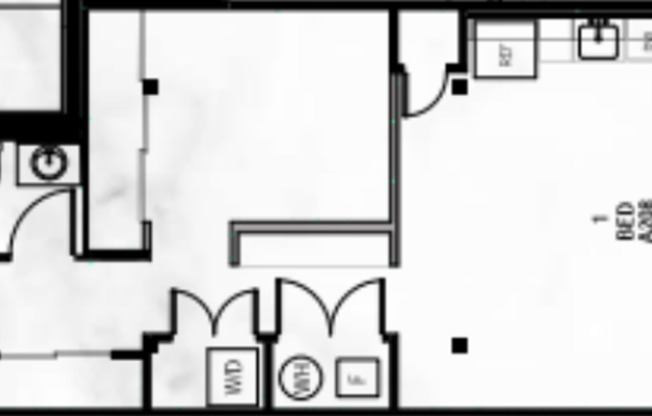 1 bed, 1 bath, 707 sqft, $1,197, Unit B407