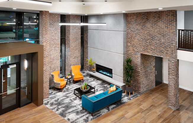 Sugarhouse Apartments - The Stack Lobby Fireplace Lounge