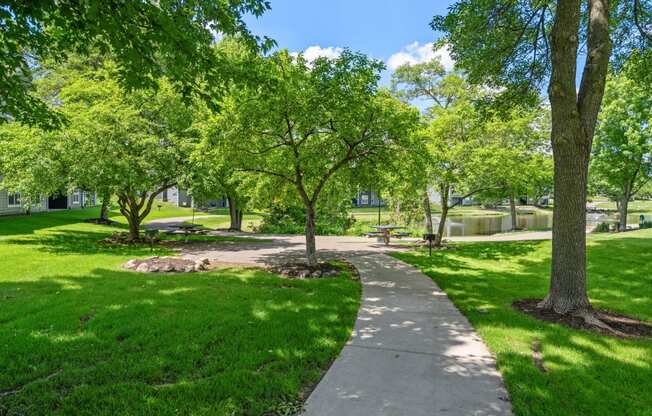 Walking Paths with wooded views