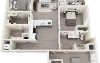 3 beds, 2 baths, 1,353 sqft, $3,665, Unit 402