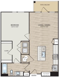 1 bed, 1 bath, 803 sqft, $2,094
