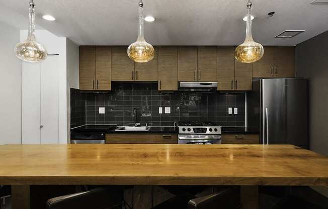 Clubhouse kitchen at Axis, Washington