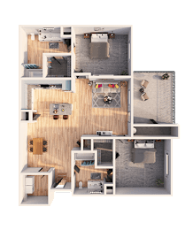 2 beds, 2 baths, 1,109 sqft, $1,789