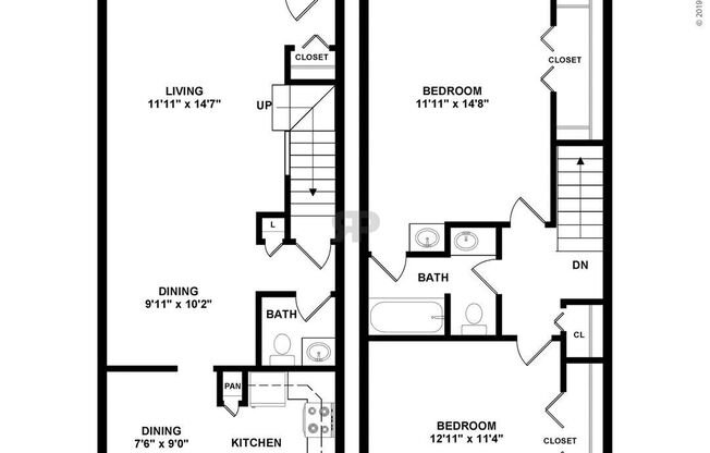 2 beds, 1.5 baths, 1,140 sqft, $1,475