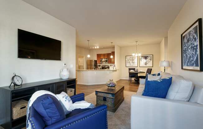 Glenbrook Apartments - Interior - Staged living room