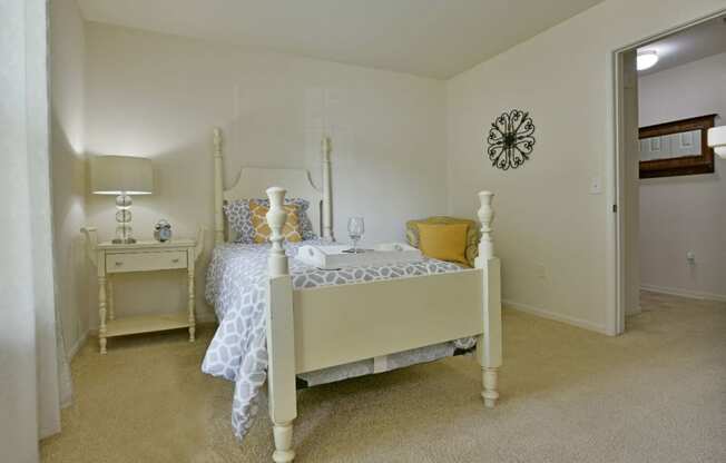 Bedroom with Walk-In Closet at Towne Lakes Apartments, 54913