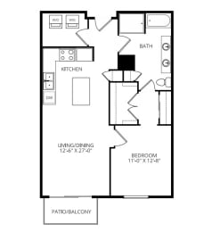 1 bed, 1 bath, 860 sqft, $1,610