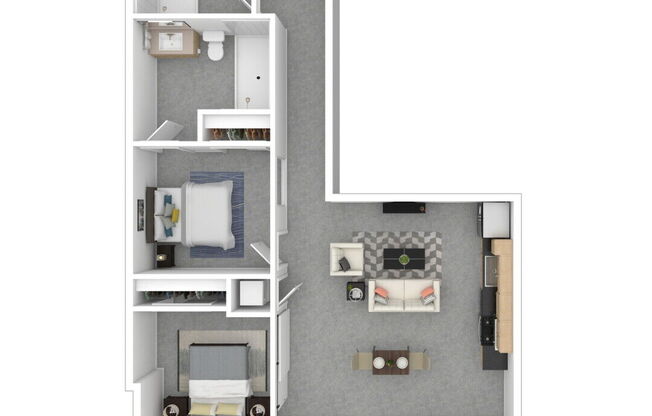 2 beds, 2 baths, 984 sqft, $5,309