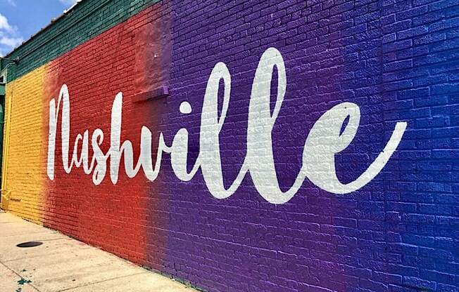 a colorful wall with the word fishbowl painted on it