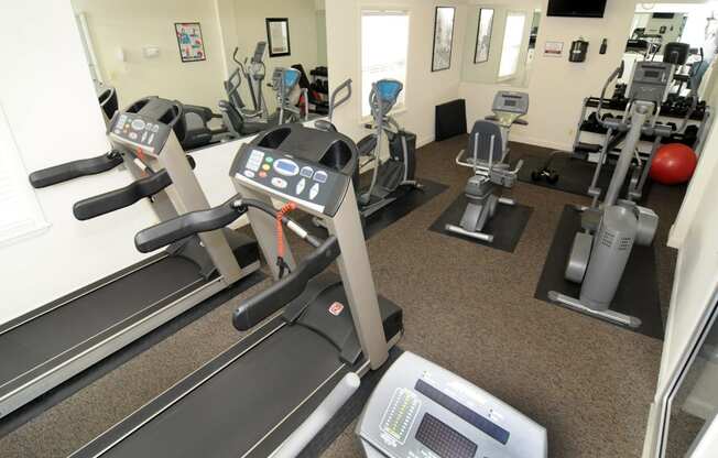 Fitness center and gym  at Brittany Apartments, Baltimore, MD 