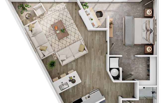 1 bed, 1 bath, 560 sqft, $1,450, Unit 413