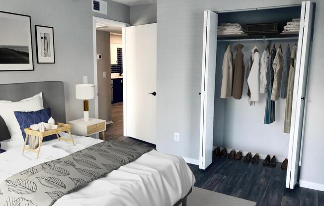 We have walk-in closets at The Roosevelt Apartment Homes