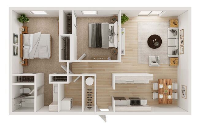 2 beds, 1 bath, 1,021 sqft, $1,935, Unit 108