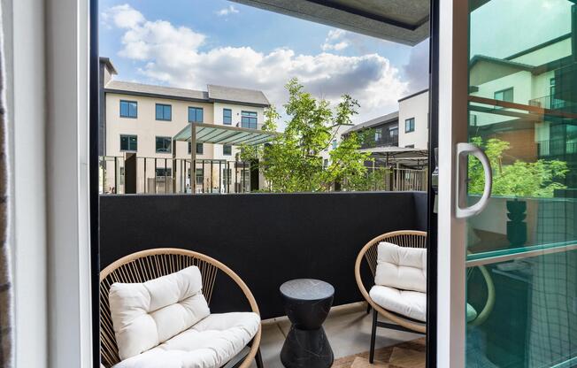 Private balconies and patios extend your living space with a comfortable outdoor retreat and community views.