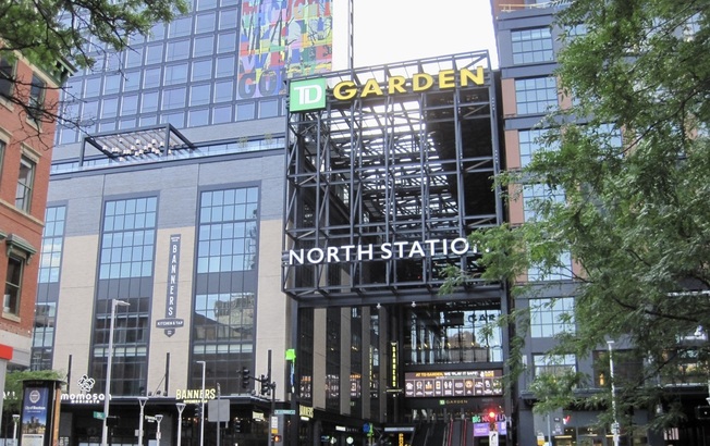 North Station Entrance in the West End, Boston