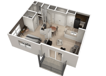 1 bed, 1 bath, 720 sqft, $1,399