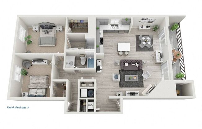 2 beds, 2 baths, 1,341 sqft, $2,245