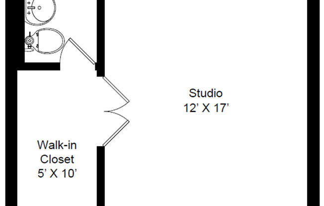 Studio, 1 bath, 320 sqft, $1,395, Unit 225-109