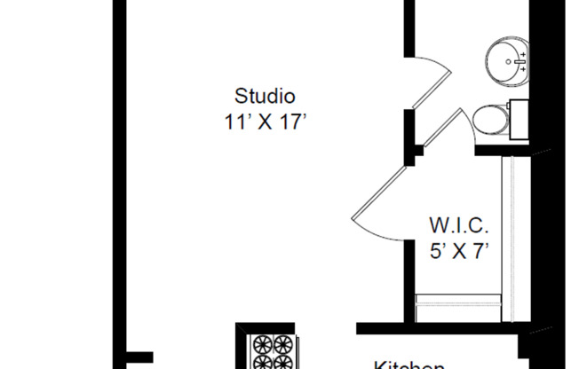 Studio, 1 bath, 300 sqft, $1,585, Unit 530-501