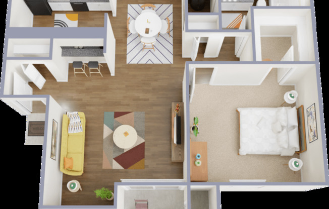 1 bed, 1 bath, 694 sqft, $910